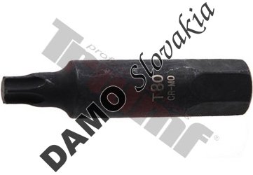 Torx bit nevŕtaný, vstup 6-hr. 22 mm T80 x 100 mm