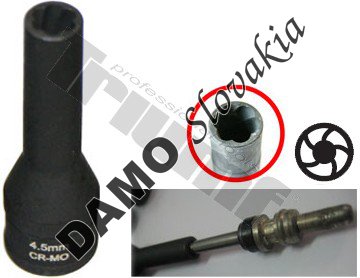 Hlavica OE 2,4 mm, 1/4" na odtrhnutie elektródy žhaviča M8 6,5 mm