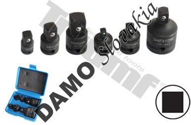 Sada kovaných redukcií 1/4"- 3/4", 6 - dielna