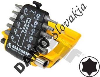 Sada bitov "CLIP PAC" Torx nevŕtaný + magnetický držiak 11-dielna