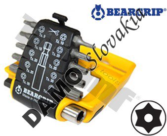 Sada bitov "CLIP PAC" Torx vŕtaný + magnetický držiak, 11-dielna