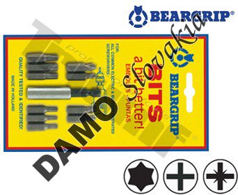 Sada bitov PH, PZ, Torx + magnetický držiak, na blistri, 11-dielna