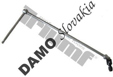 Extra dlhý výkyvný kľúč na bity 1/4"