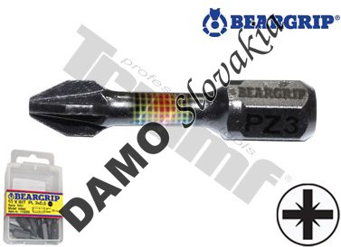 Bit krížový PZ, dĺžka 30 mm, úderový, 1ks PZ1
