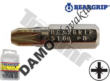 Bit krížový PZ, dĺžka 25 mm, diamantový špic, 1ks  PZ2