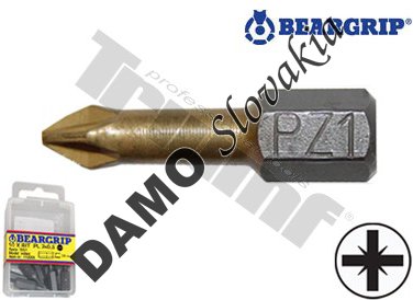 Bit krížový PZ torzný TiN, dĺžka 25 mm, 1ks PZ1