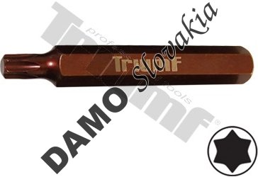 Bit Torx nevŕtaný, 10 mm driek, dĺžka 75 mm T40
