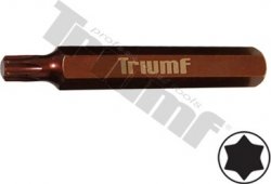Bit Torx nevŕtaný, 10 mm driek, dĺžka 75 mm T40
