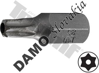 Bit Torx vŕtaný, 10 mm driek, dĺžka 30 mm T10