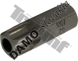 Bit Torx vŕtaný, 10 mm driek, dĺžka 30 mm T55