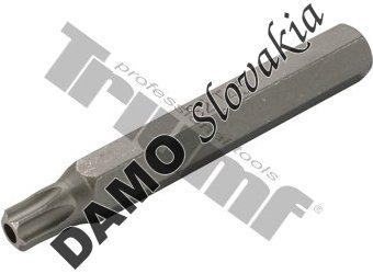 Bit Torx vŕtaný, 10 mm driek, dĺžka 75 mm T45