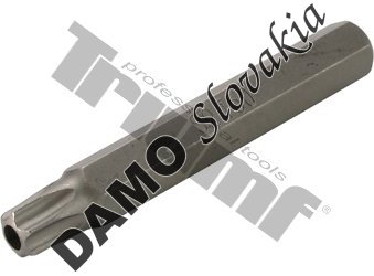 Bit Torx vŕtaný, 10 mm driek, dĺžka 75 mm T50