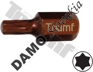 Bit Torx nevŕtaný, 10 mm driek, dĺžka 30 mm T30