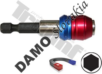 Profesionálny magnetický adaptér 1/4", poistka proti vyskočeniu