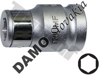 Adaptér s poistkou pre 10 mm bity Vstup 1/2"