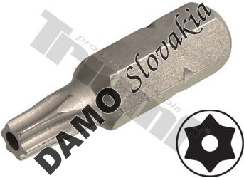 Bit Torx vŕtaný, 8 mm (5/16") driek, dĺžka 30 mm T27