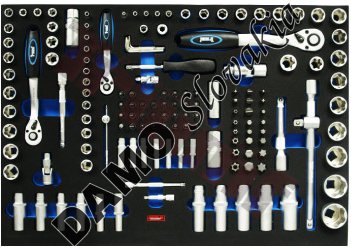 Modul gola sada 1/4" - 3/8" - 1/2"," ECONOMY", 181 - dielny