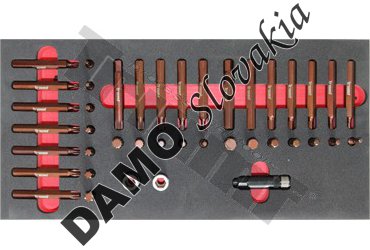 Modul bitov inbus, torx, XZN, materiál S2, pomedené, driek 10mm (3/8") s úder. adaptérom,