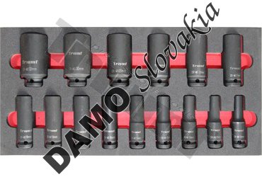 Modul 1/2" kovaných predĺžených hlavíc, 15 dielny