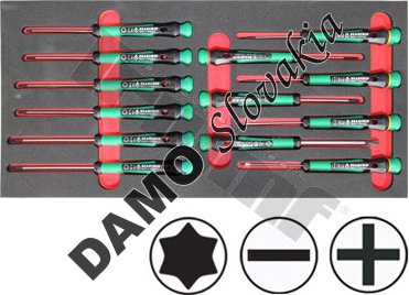 Modul micro skrutkovačov Beargrip PL+PH+Torx, 13 dielny