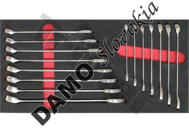 Modul kľúčov očkoplochých 8 - 22mm, profi,  15 dielny