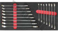 Modul kľúčov očkoplochých 8 - 22mm, profi,  15 dielny