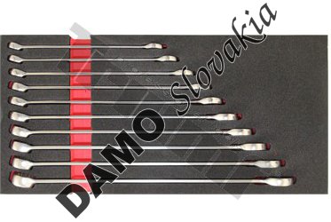 Modul extra dlhých kľúčov očkoplochých 10 - 19mm, 10 dielny