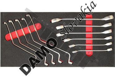 Modul kľúčov prerezaných 10 - 19mm a na brzdové odvzdušňovacie skrutky 7 - 11mm, 11 dielny