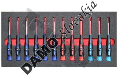 Modul mikro skrutkovačov Torx T5,T6,T7,T8,T9,T10, ploché PL 2,2.4,3, krížové PH00,PH0,PH1,