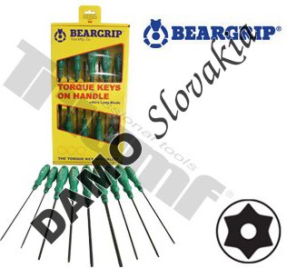 Sada Torx skrutkovačov T8 - T40 vŕtané, 9 - dielna