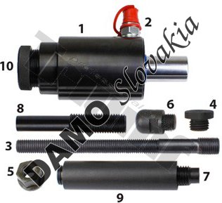 Hydraulický valec 18 t úderový, výsuv 50 mm, s príslušenstvom