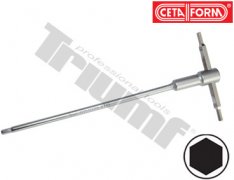 Kľúč “T“ inbus 3mm, prestaviteľná rukoväť, Crv materiál 3 mm