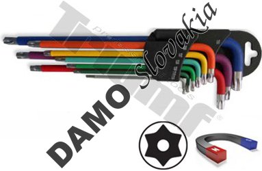 SADA KĽÚČOV TORX S VŔTANÍM A MAGNETOM, 9 - DIELNA