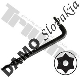 Kľúč Torx "L",  vŕtaný, krátky TX15