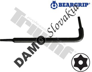 Kľúč Torx "L",  vŕtaný, krátky TX6