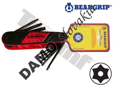 SADA kľúčov torx vŕtaných, t9 - t40, 8 - dielna