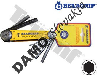 Skladacia sada inbus kľúčov 3/32" - 5/16", 6 - dielna
