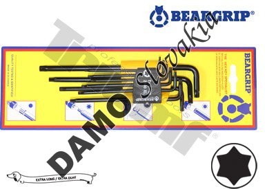 SADA kľúčov torx EXTRA DLH ýCH , T8 - T40, 9 - dielna