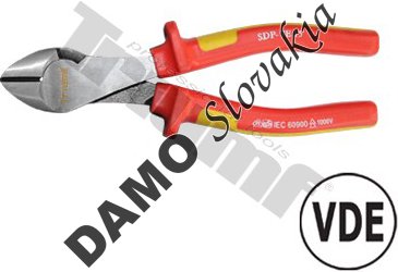 Kliešte štípacie bočné silové 180 mm, VDE