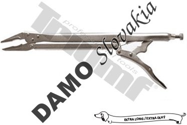 Samosvorné kliešte s predĺženými špicatými čeľusťami L = 380 mm