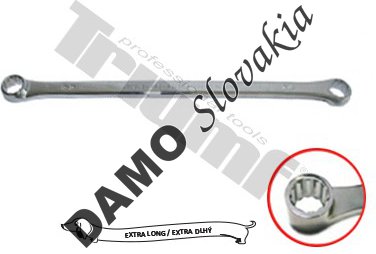 Kľúč extra dlhý očkový zo sady 13452. 17 x 19 mm
