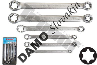Sada kľúčov očkovidlicových E-profil 6 - 24 mm, 6-dielna