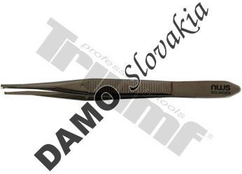 Pinzeta oblá, plochá 120 mm