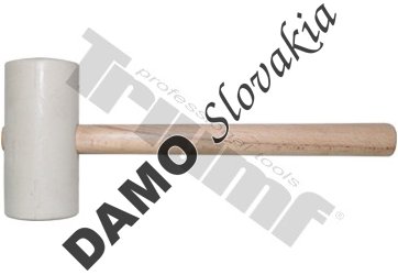 Kladivo gumené biele, súdkovitý tvar Ø65x135 mm