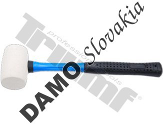 Kladivo gumené biele, sudkovitý tvar 750 g