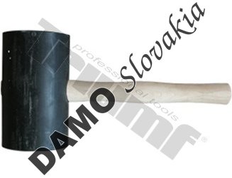 Kladivo gumené čierne, valkcovitý tvar, MAXI Ø100x170 mm