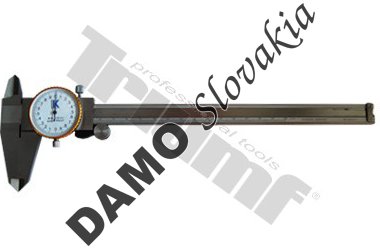 Posuvné merítko s číselníkovým odchýlkomerom 200x50 mm, 0,02