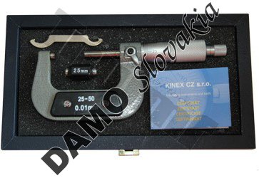 Strmeňový mikrometer 25-50 mm, 0,01, DIN 863