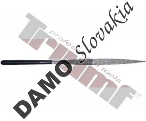 Pilníky diamantové jednotlivo, zo sady obj. číslo: #288 polkruhový - L = 140 mm