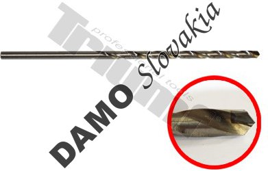 Vrták s TK plátkom do kovu, extra dlhý Ø 3,5 x 130 x 200 mm